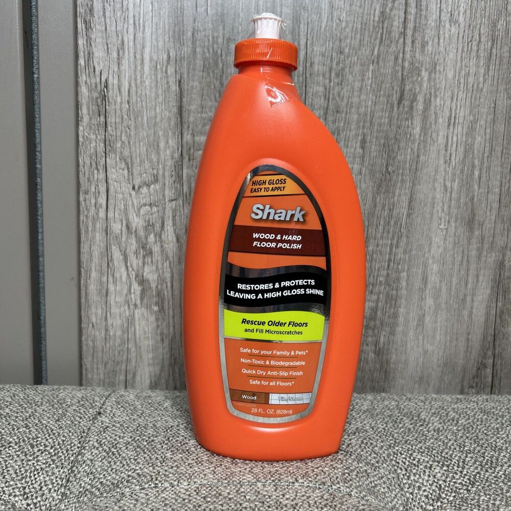 Shark Wood & Hard Floor Polish 28oz High Gloss Restores & Protects New Sealed